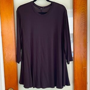 Lane Bryant flowy black tunic/mini size 18/20